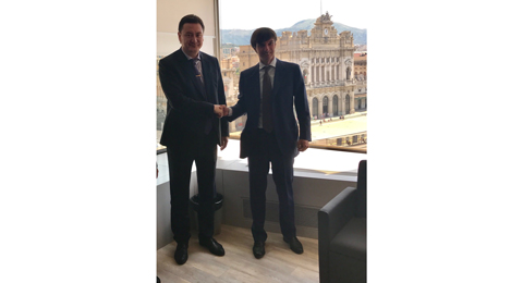 Negoziati K.V. Krokhin con il Presidente della Confindustria
Genova J.Mondini